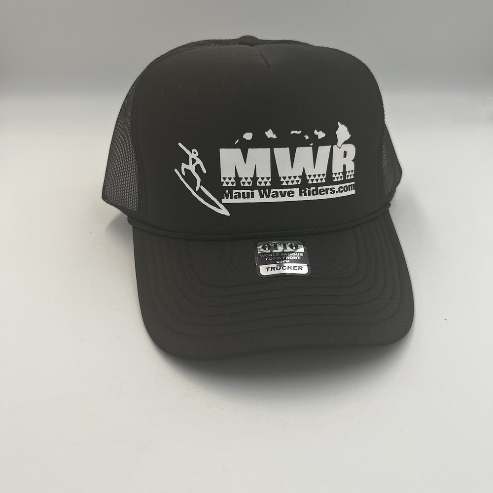MWR - MAUI WAVE RIDERS - Trucker Style Adjustable SNAPBACK Baseball Cap Hat!